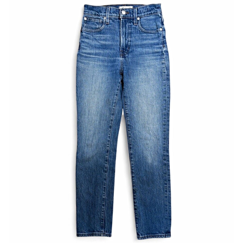 Madewell The Perfect Vintage Jean Medium Wash High Rise Straight Leg Jeans Sz 24